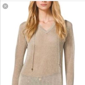 Michael Kors Gold Mesh Hoodie